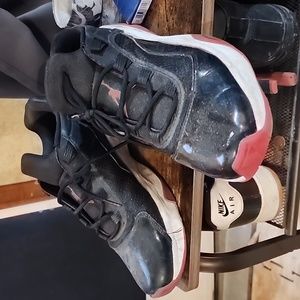 Air Jordan's- black and red , size 9